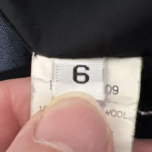 J.Percy 100% Merino Wool Pea Coat Charcoal Gray Nautical Made in USA Size 6 - Picture 4 of 12